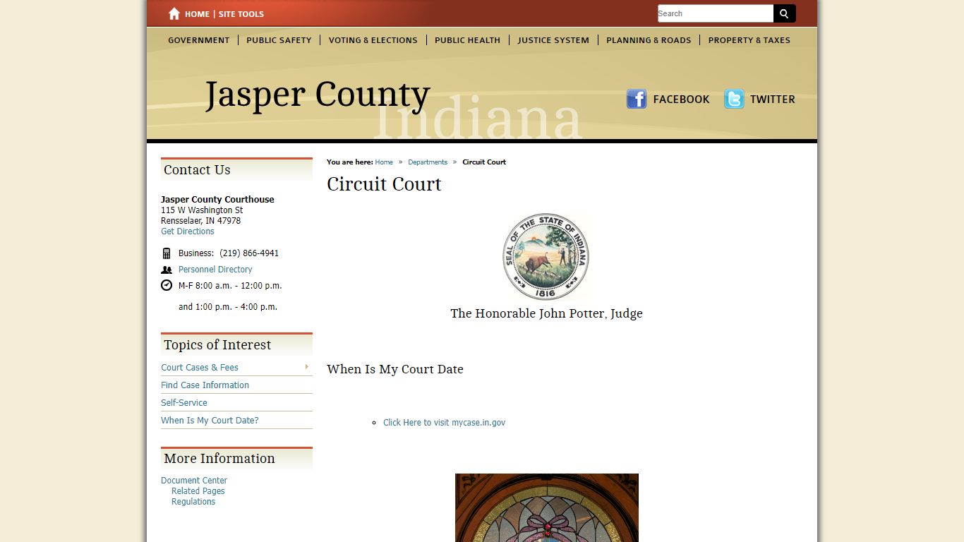 Circuit Court / Jasper County, Indiana