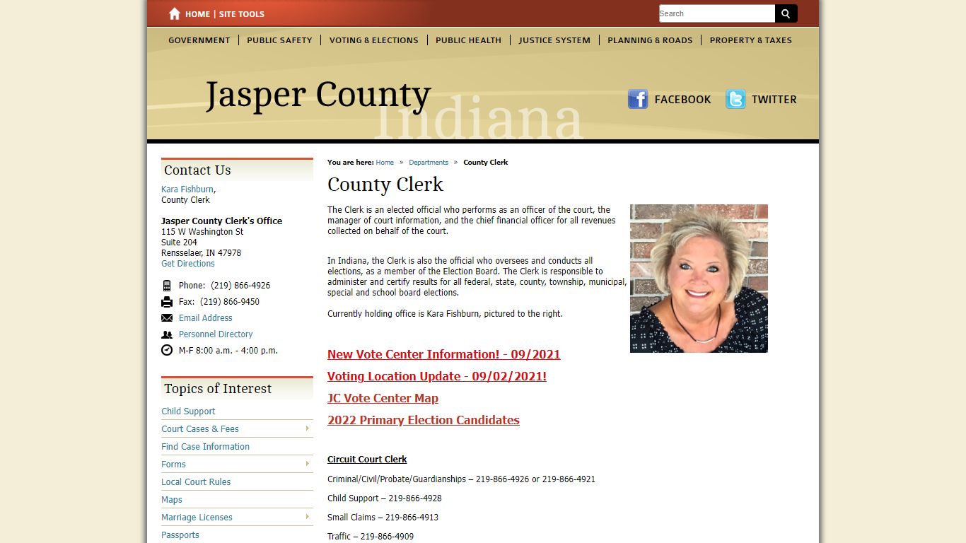 County Clerk / Jasper County, Indiana
